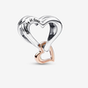 Pandora Two-tone Openwork Infinity Heart Charm Pandora Two-tone Openwork Infinity Heart Charm