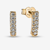 Pandora Pandora Timeless Pav?? Single-row Bar Stud Earrings Pandora Pandora Timeless Pav?? Single-row Bar Stud Earrings
