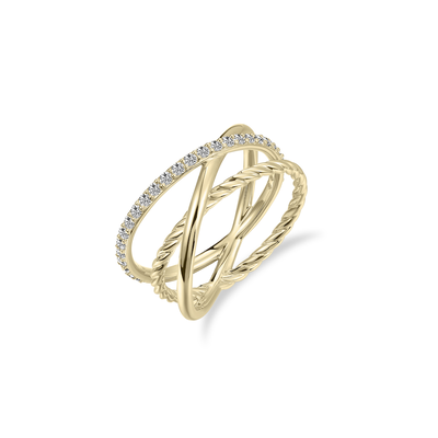 Gisser Gouden Ring met zirconia VGR054 Gisser Gouden Ring met zirconia VGR054