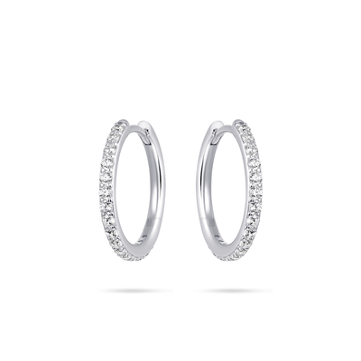 Gisser Wit Gouden Oorsieraden met zirconia VWKCK1/20 Gisser Wit Gouden Oorsieraden met zirconia VWKCK1/20