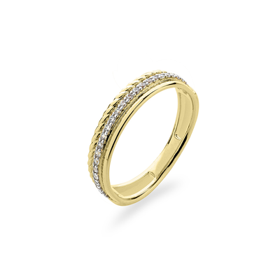 Gisser Gouden rng met zirkonia VGR041-56 Gisser Gouden rng met zirkonia VGR041-56
