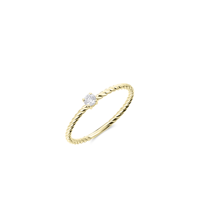 Gisser Gouden ring met zirkonia VGR033 Gisser Gouden ring met zirkonia VGR033