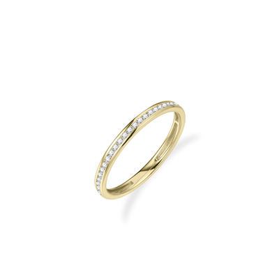 Gisser Gouden ring met zirkonia VGR039-56 Gisser Gouden ring met zirkonia VGR039-56