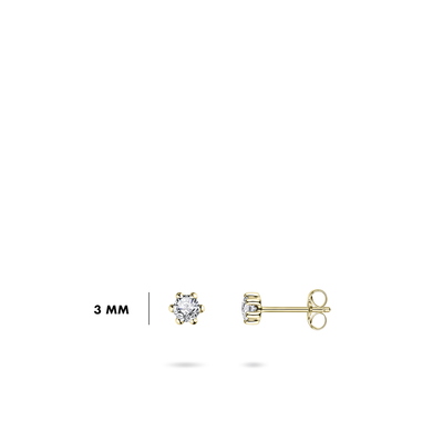 Gisser Gouden Oorsieraden met zirkonia VGE002/3 Gisser Gouden Oorsieraden met zirkonia VGE002/3