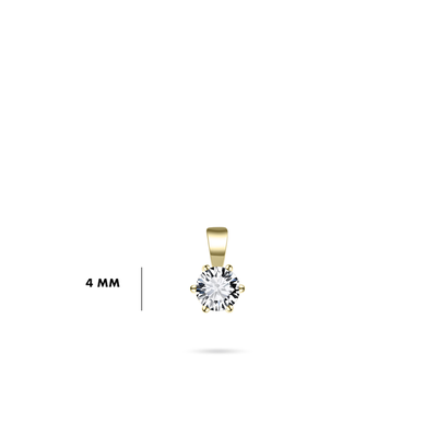Gisser Gouden Hanger met zirconia VGP004/4 Gisser Gouden Hanger met zirconia VGP004/4