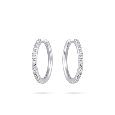 Gisser Witgouden Oorsieraden met zirkonia VWKCK2/20 Gisser Witgouden Oorsieraden met zirkonia VWKCK2/20