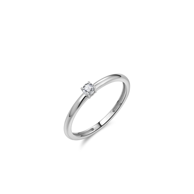 Gisser Witgouden Ring met zirkonia VWR013 Gisser Witgouden Ring met zirkonia VWR013