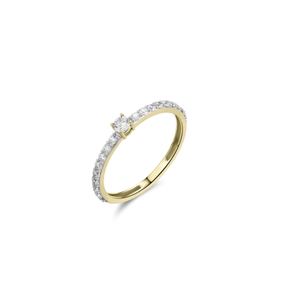 Gisser Gouden Ring met zirkonia VGR015 Gisser Gouden Ring met zirkonia VGR015