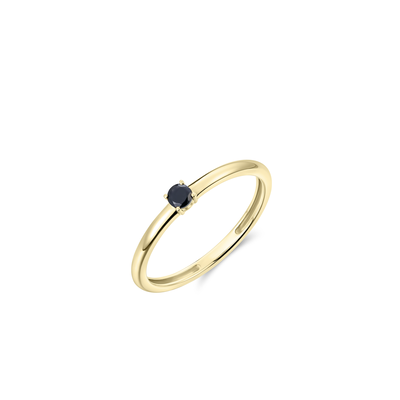Gisser Goudewn ring met zwarte onix VGR013Z Gisser Goudewn ring met zwarte onix VGR013Z