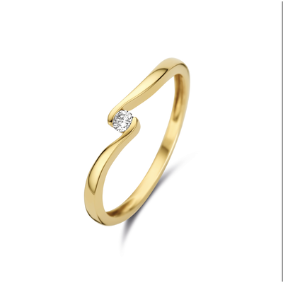 Joy & Julia Gouden Ring met diamant 199.880.17 Joy & Julia Gouden Ring met diamant 199.880.17