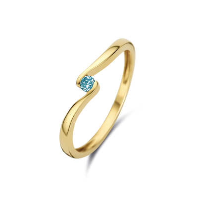 Joy & Julia Gouden Ring met diamant 199.881.18 Joy & Julia Gouden Ring met diamant 199.881.18