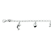 Zilveren armband met 5 bedels. 1007753 Zilveren armband met 5 bedels. 1007753