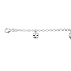 Zilveren armband met drie bedels 1007752 Zilveren armband met drie bedels 1007752