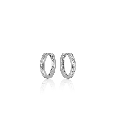 Gisser Zilveren Creolen met Zirconia KCE3/20 Gisser Zilveren Creolen met Zirconia KCE3/20