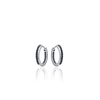 Gisser Zilveren Creolen met Zwarte Zirconia KCE3/20Z Gisser Zilveren Creolen met Zwarte Zirconia KCE3/20Z