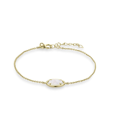 Gisser Gouden Parelmour Armband VGB015 Gisser Gouden Parelmour Armband VGB015