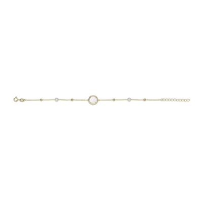 Gisser Gouden Parelmour armband VGB016 Gisser Gouden Parelmour armband VGB016