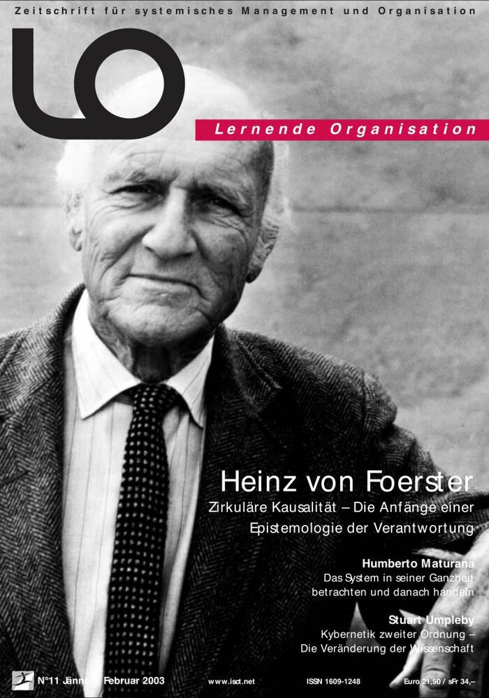 LO 11: Zirkuläre Kausalität - Die Anfänge einer Epistemologie der Verantwortung (PDF)