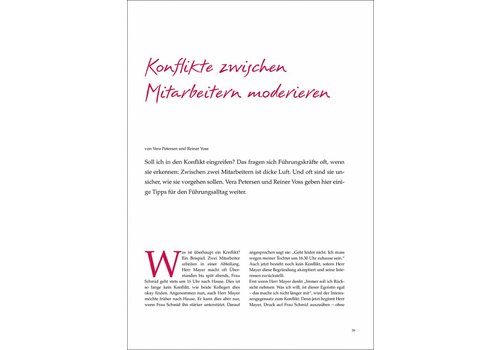 Konflikte zwischen Mitarbeitern moderieren