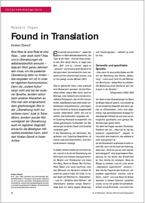 Found in Translation