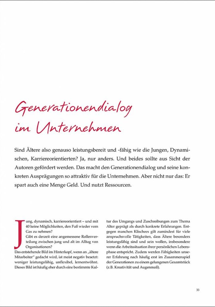 Generationendialog im Unternehmen