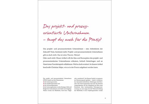 Das projekt- und prozessorientierte Unternehmen – taugt das auch für die Praxis?