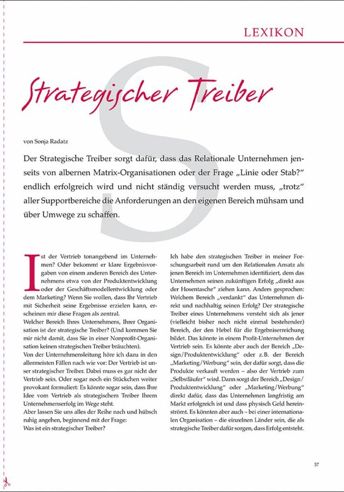 Strategischer Treiber