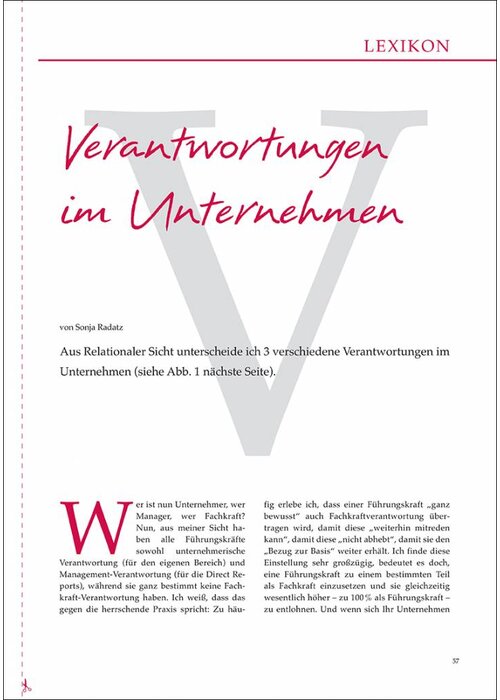 Verantwortungen im Unternehmen