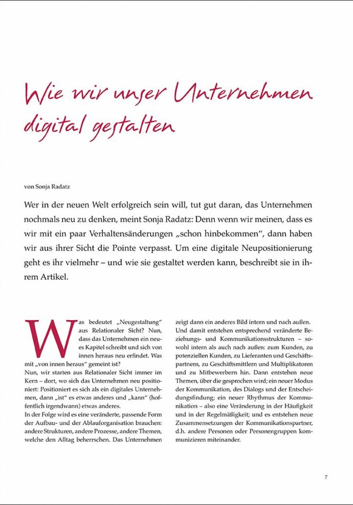 Wie wir unser Unternehmen digital gestalten
