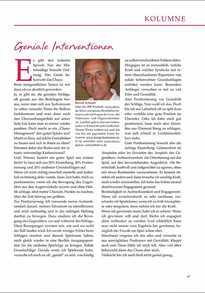 Geniale Interventionen