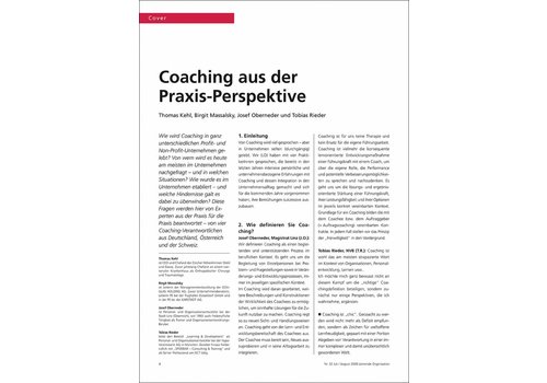 Coaching aus der Praxis-Perspektive