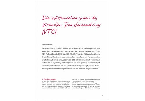 Die Wirkmechanismen des Virtuellen Transfercoachings (VTC)
