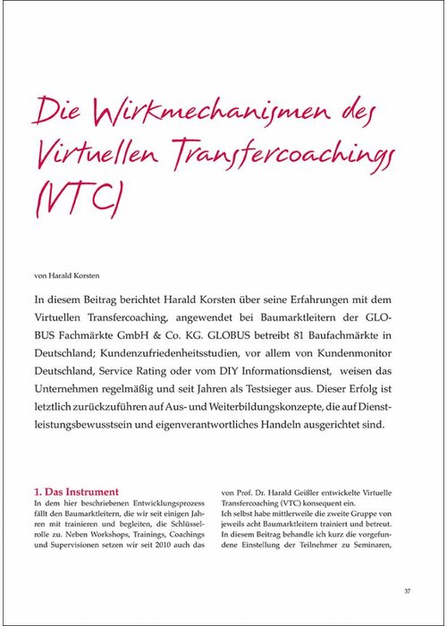 Die Wirkmechanismen des Virtuellen Transfercoachings (VTC)