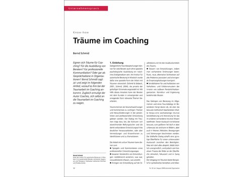 Träume im Coaching