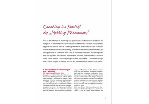 Coaching im Kontext des „Mobbing-Phänomens“