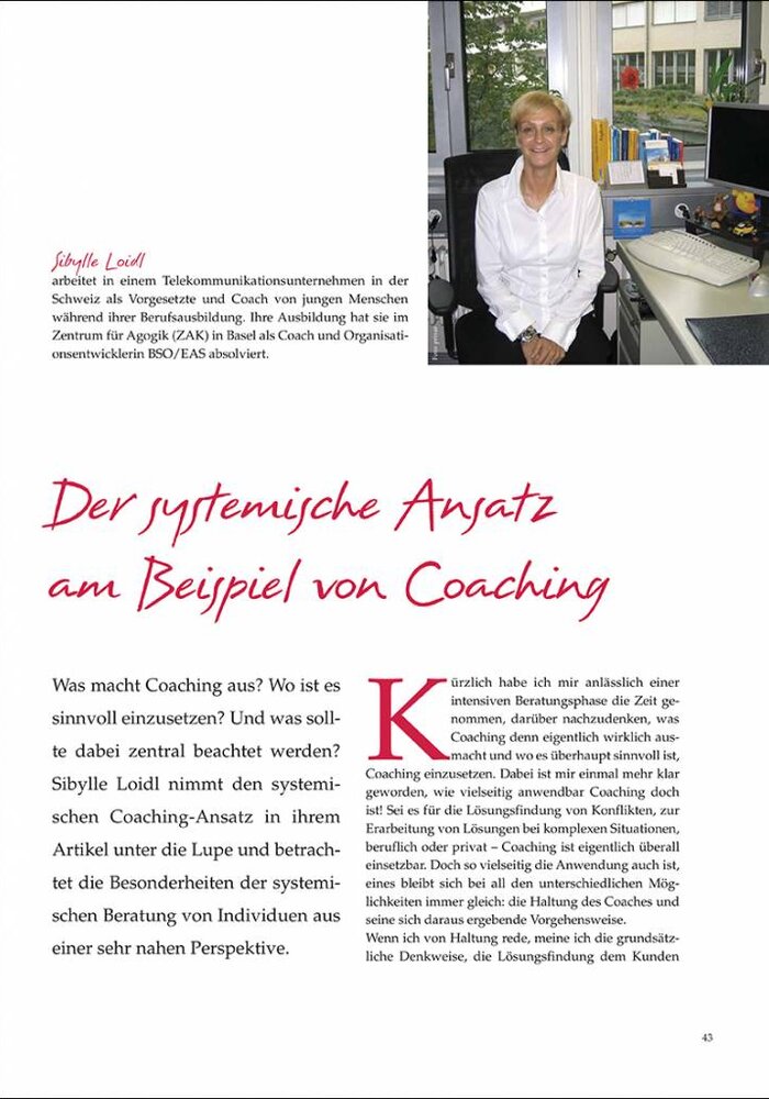 Der systemische Ansatz am Beispiel von Coaching