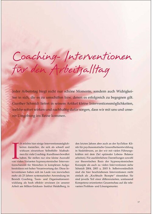 Coaching- Interventionen für den Arbeitsalltag