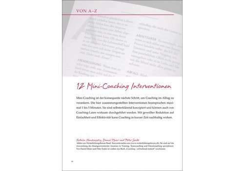 12 Mini-Coaching Interventionen