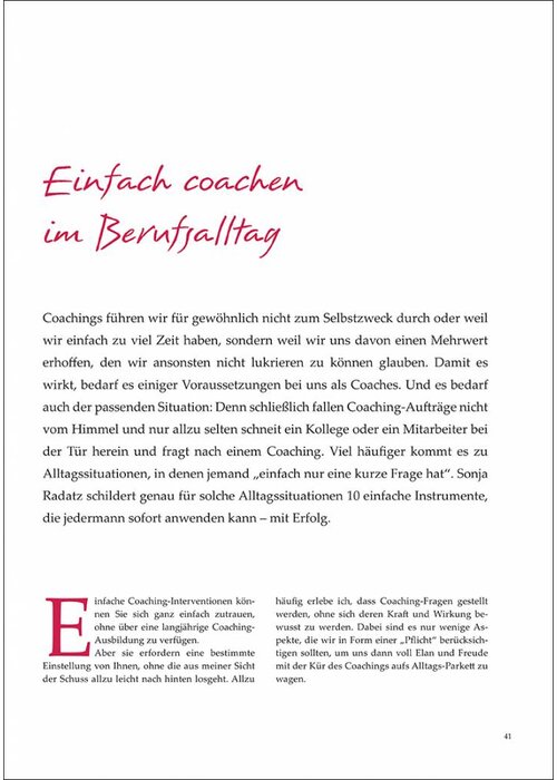 Einfach coachen im Berufsalltag