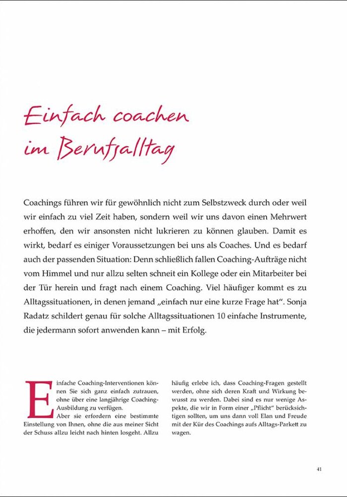 Einfach coachen im Berufsalltag