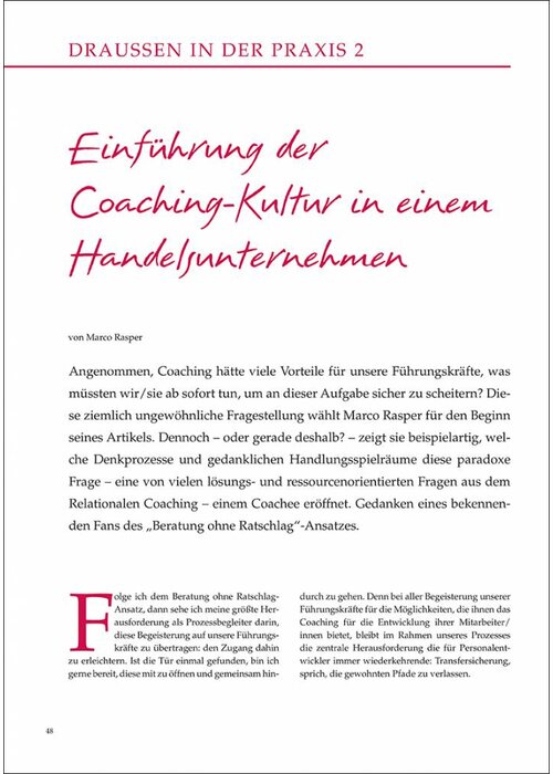 Einführung der Coaching-Kultur in einem Handelsunternehmen