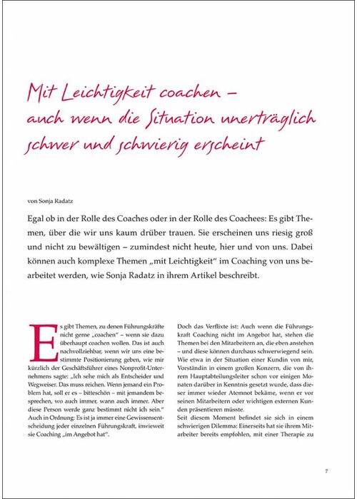 Mit Leichtigkeit coachen – auch wenn die Situation unerträglich schwer und schwierig erscheint