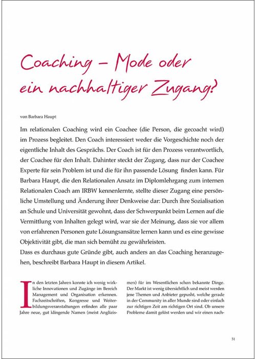 Coaching – Mode oder ein nachhaltiger Zugang?