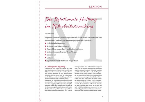 Die Relationale Haltung im Mitarbeitercoaching