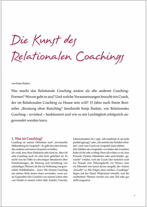 Die Kunst des Relationalen Coachings