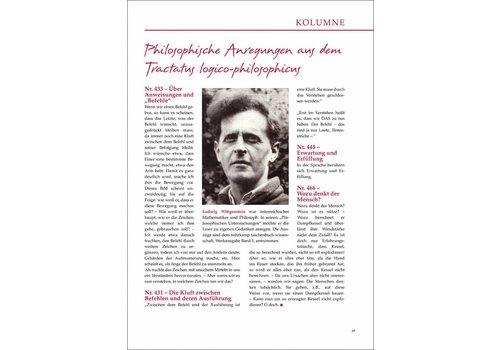 Philosophische Anregungen aus dem Tractatus logico-philosophicus Philosophische Anregungen aus dem Tractatus logico-philosophicus