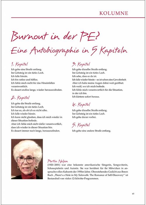 Burnout in der PE? Eine Autobiographie in 5 Kapiteln