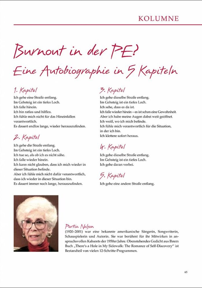Burnout in der PE? Eine Autobiographie in 5 Kapiteln