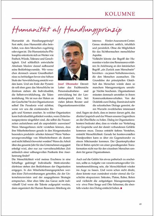 Humanität als Handlungsprinzip