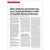 Zehn Gebote als Anleitung zum Unglücklichsein in der virtuellen Kommunikation